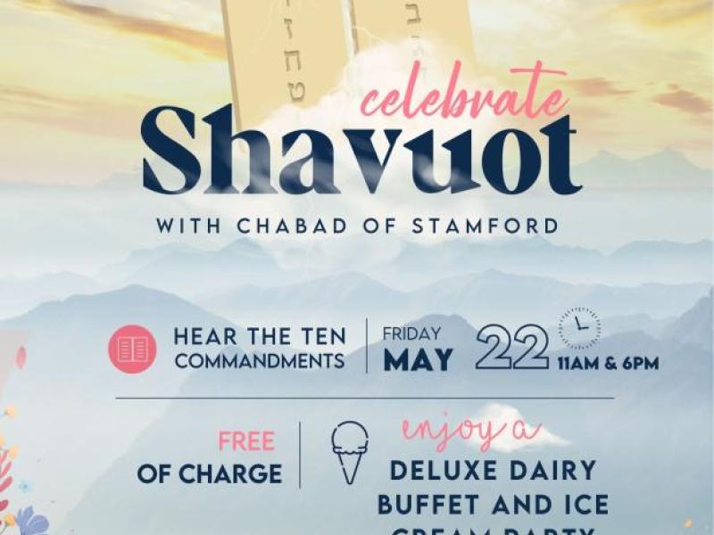 Shavuos Ice Cream Party and Dairy Buffet Friday, May 22 at 11am