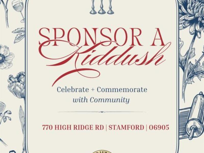 Sponsor a Kiddush
