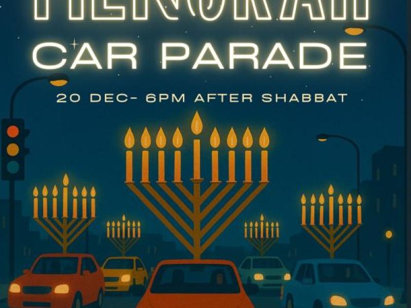 Menorah Car Parade - Sat, Dec 20 at 6pm