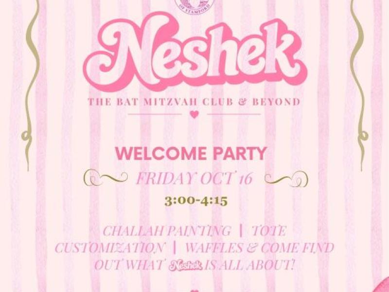 Neshek Club- Friday, Oct 16 at 3pm