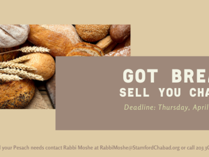 Got Bread? Sell your Chametz