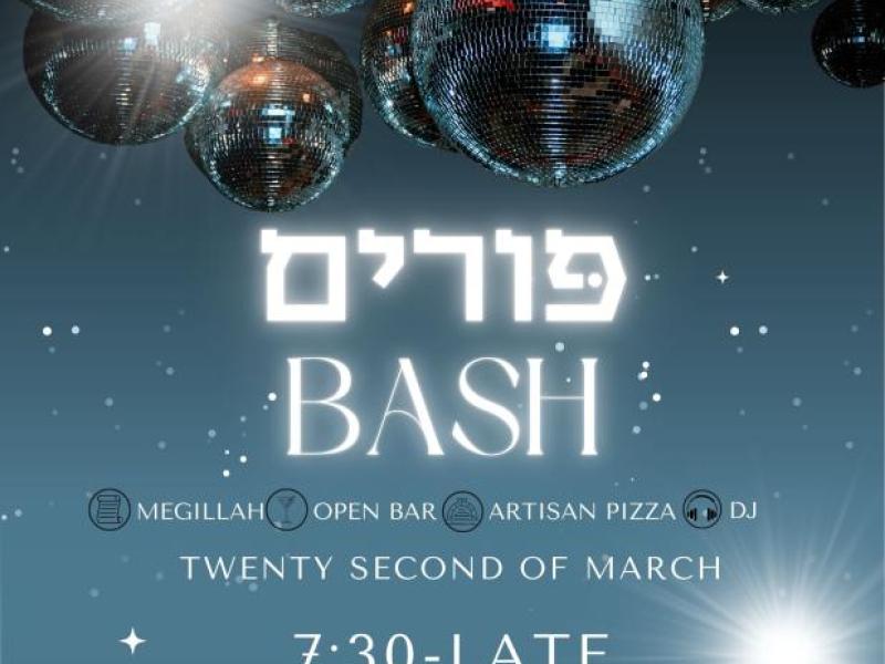 The Purim Bash - Monday Feb 2 at 6pm