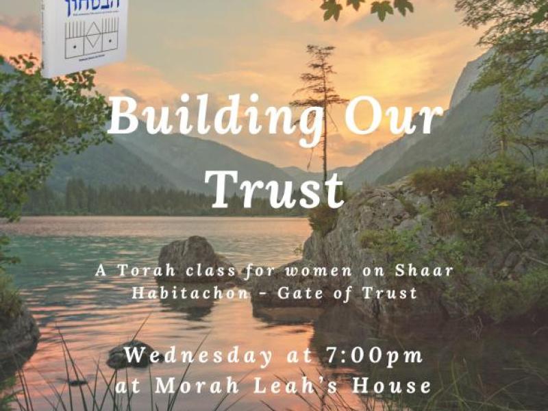 Torah Class for Women - Wednesday Nights at 7pm