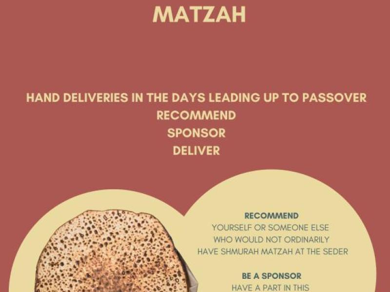 Recommend of Sponsor Shmurah Matzah