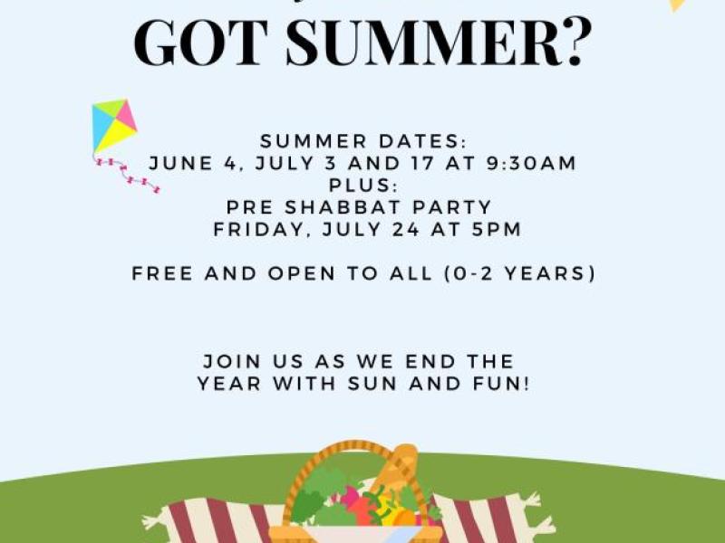 Tiny Treasures - Got Summer - Friday, July 3 at 9:30am