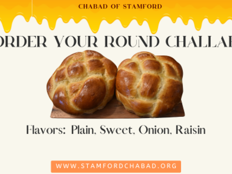 Order Your Round Challah for Break Fast