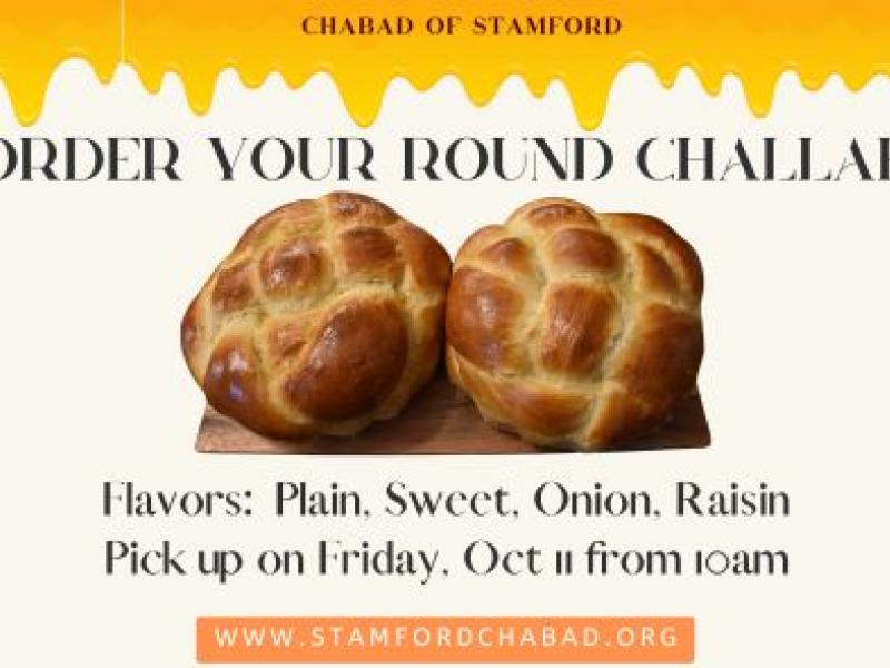 ORDER YOUR YOM TOV CHALLAH